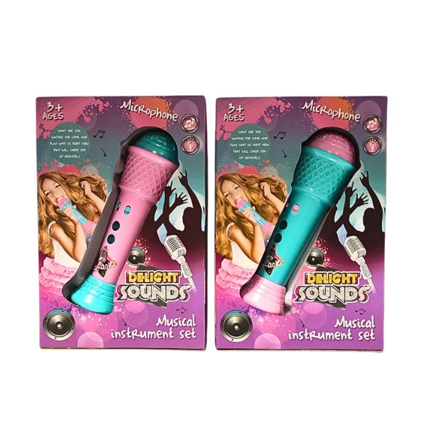 Μικρόφωνο Με Ήχο Και Φως 2 Χρώματα