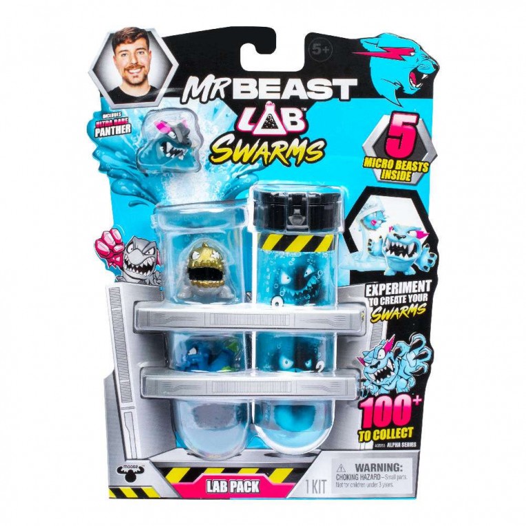 MrBeast Lab Swarms Lab Pack με 5 Micro Beasts Φιγούρες (24708)