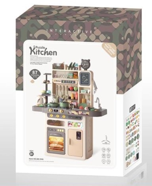 Παιδική Κουζίνα Με 87 Αξεσουάρ, Ήχο & Φως