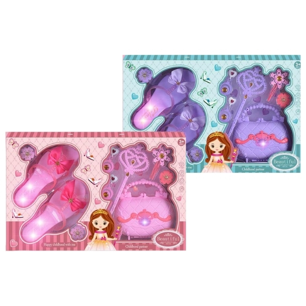 Παιδικό Σετ Γοβάκια Με Τσαντάκι, Ραβδί Και Αξεσουάρ 2 Χρώματα