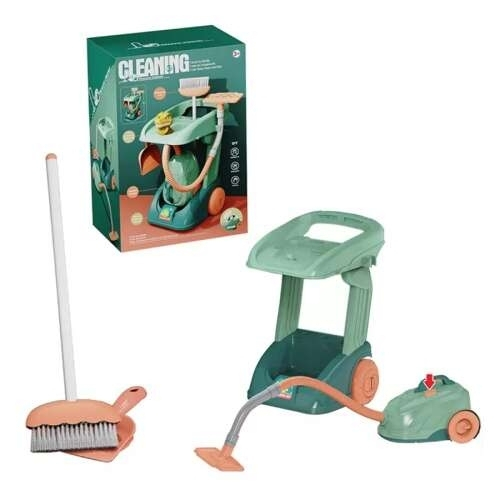 Παιχνίδι Καρότσι Καθαρισμού Με Ηλεκτρική Σκούπα Και Ήχο