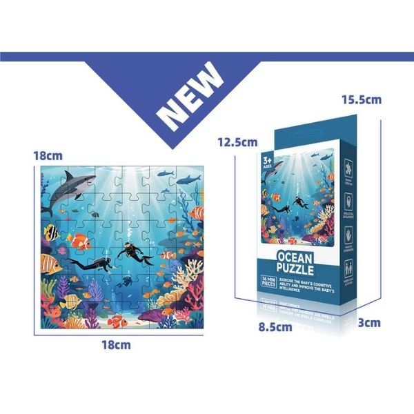 Παζλ Μίνι Βυθός Με Δύτες 36τμχ