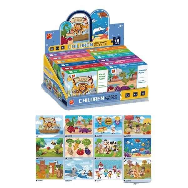 Παζλ Ταξιδίου 12τμχ Διάφορα Σχέδια