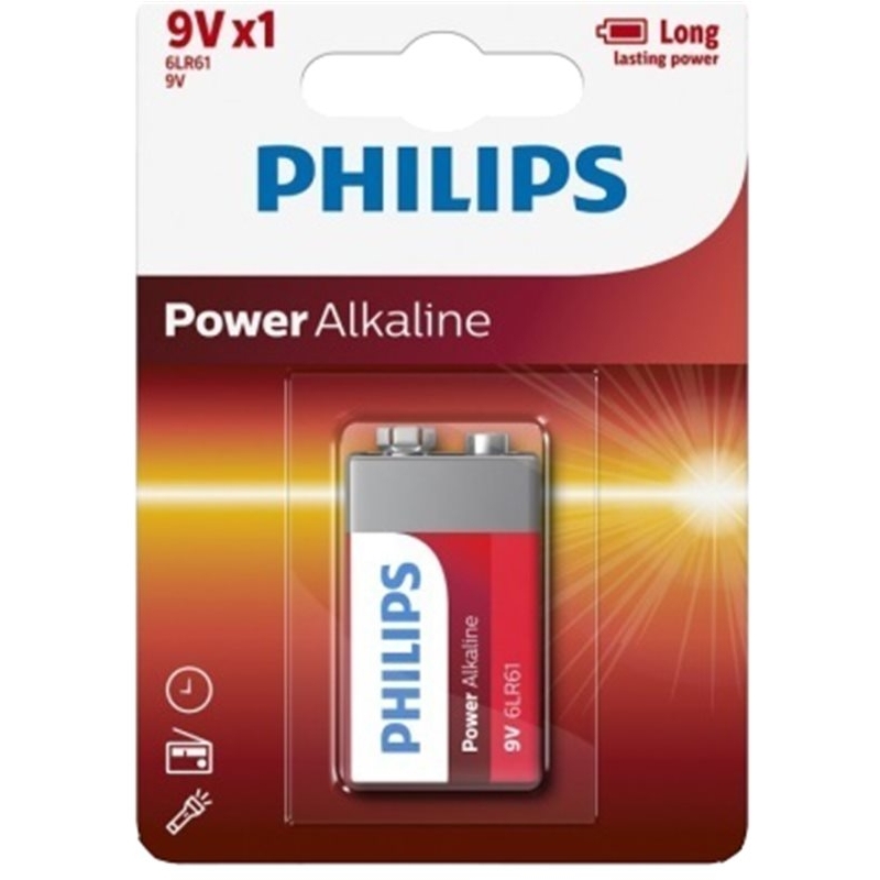 Μπαταρία Philips Power Alk 9V B1 6LR61P1B/05 38236