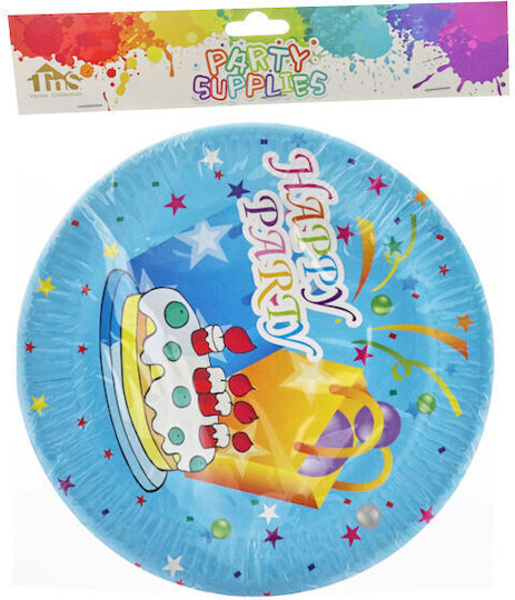 Πιάτο Party Χάρτινο Σετ 10τμχ 23cm 4 Σχέδια (TnS 07-950-0096)