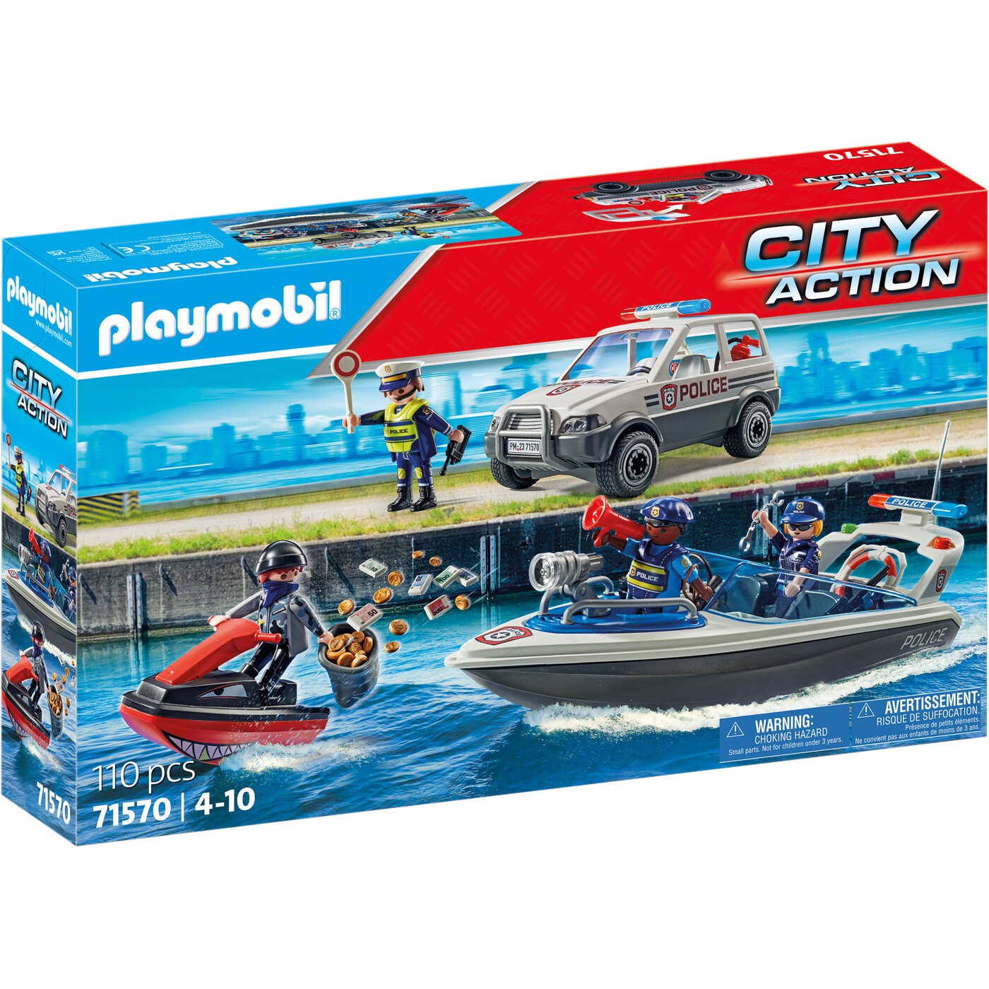 Playmobil City Action Θαλάσσια Αστυνομική Καταδίωξη (71570)