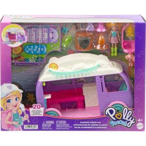 Polly Pocket Glamping Τροχόσπιτο Σετ Παιχνιδιού (JCC32)