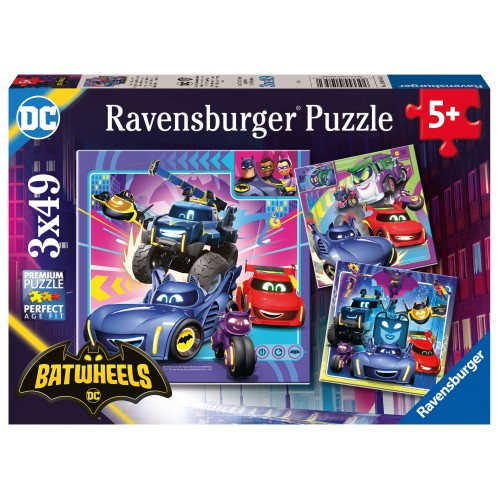 Ravensburger Παζλ 3x49 τεμ. Batwheels (12001056)