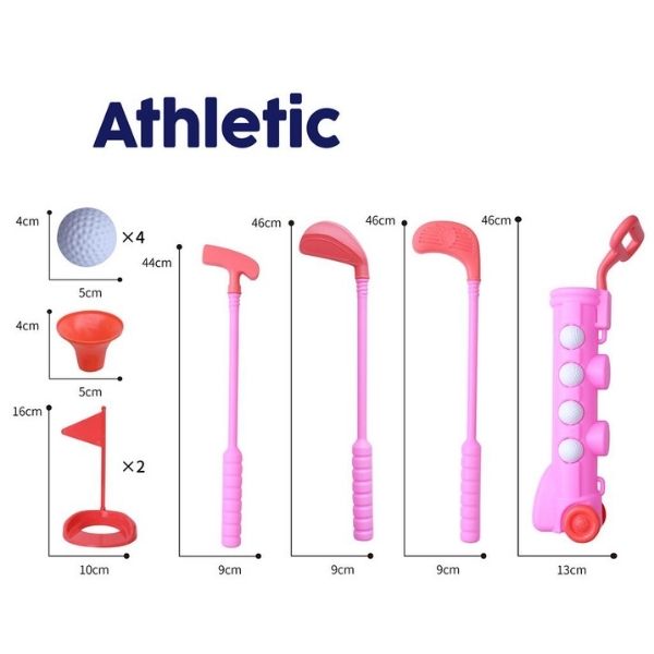 Σετ Γκολφ Ροζ 10τμχ