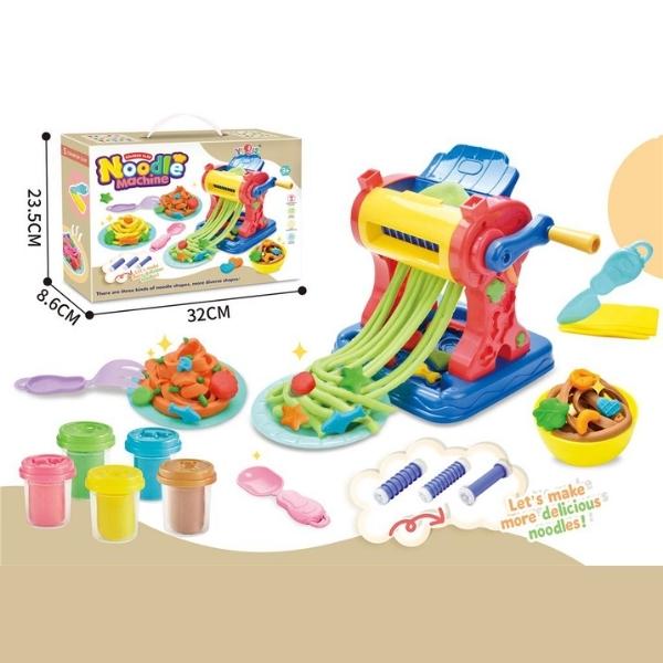Σετ Πλαστελίνης Μηχανή Noodle Με Διάφορα Χρώματα Και Αξεσουάρ