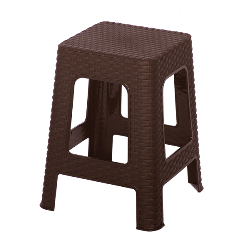 Σκαμπο Τετραγωνο Rattan Καφε 28,5 χ28,5χ45 cm