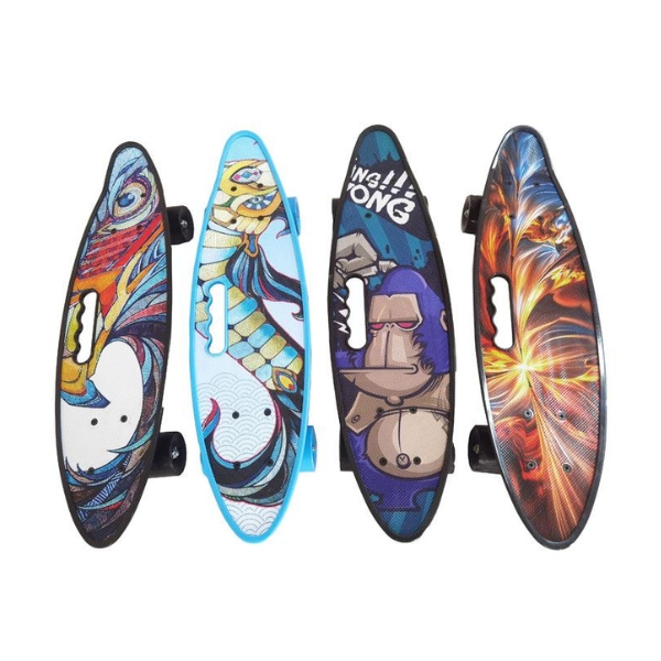 Skateboard Αλουμινίου Με Λαβή 4 Σχέδια 56x15cm