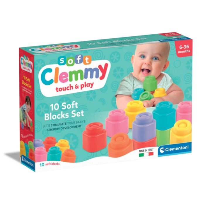 Soft Clemmy Touch & Play Μαλακά Premium Τουβλάκια 10 τμχ (1033-17988)