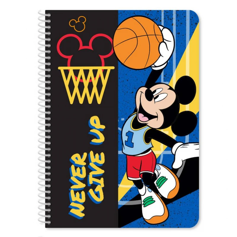 Τετράδιο Σπιράλ 17x25 Disney Mickey 2 Θέματα 60 Φύλλα 2 Σχέδια (000563523)