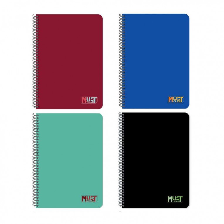 Τετράδιο Σπιράλ Must Team Monochrome B5 90 Φύλλων 3 Θεμάτων - 4 Σχέδια (000586550)