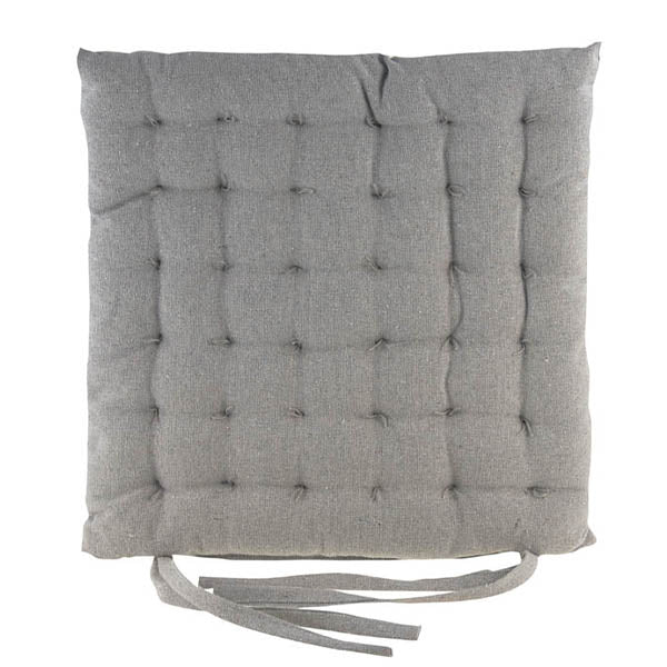 TnS Μαξιλάρι Καρέκλας Υφασμάτινο Ανοιχτό Γκρι 40x40x5cm (39-958-0473)