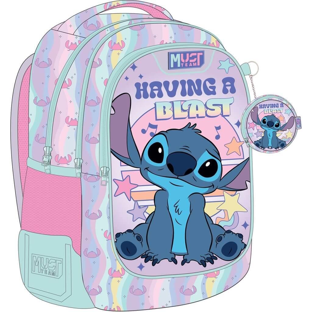 Τσάντα Πλάτης Δημοτικού Disney Stitch Having A Blast Must Team (000564812)