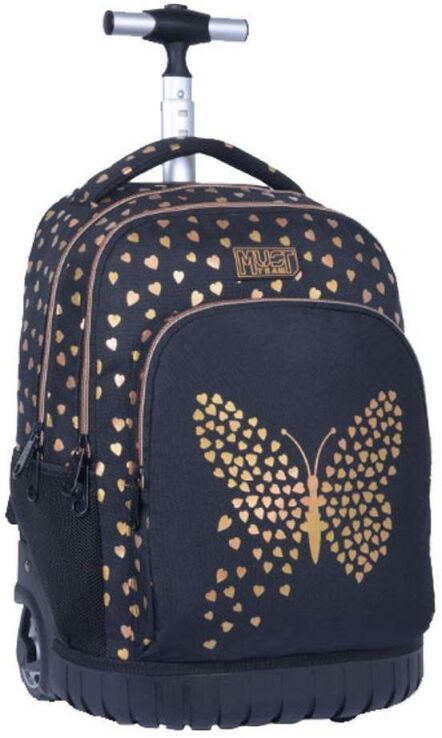 Τσάντα Trolley Δημοτικού Must Team Gold Butterfly (000586522)