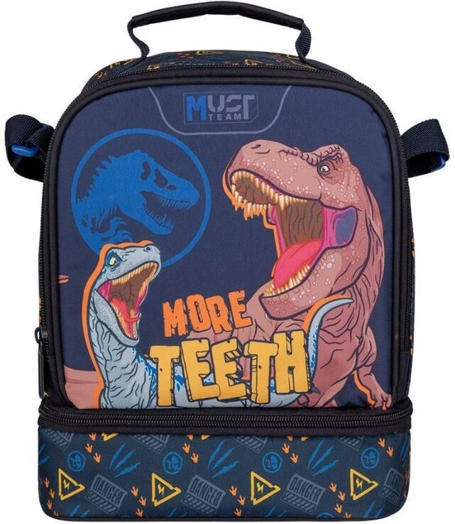 Τσαντάκι Φαγητού Must Team Jurassic World Ισοθερμικό 2 Θήκες (000572016)