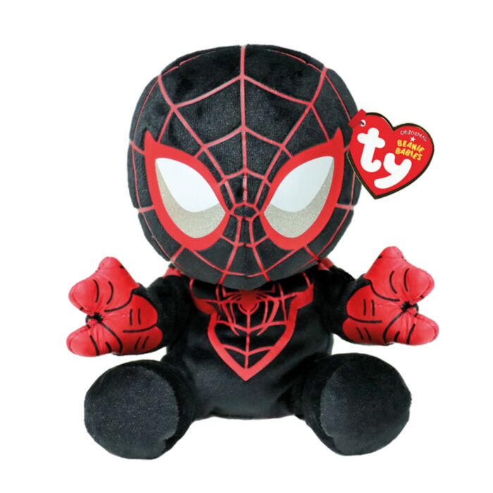 TY Beanie Babies Miles Morales Χνουδωτό Μαύρο 15εκ (1607-44006)