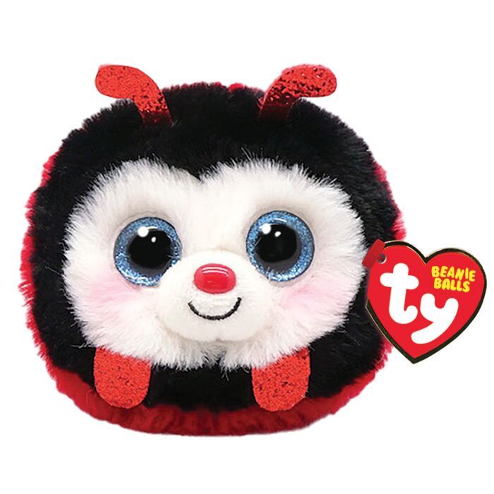 TY Beanie Balls Izzy Χνουδωτή Πασχαλίτσα Κόκκινη & Μαύρη (1607-42535)