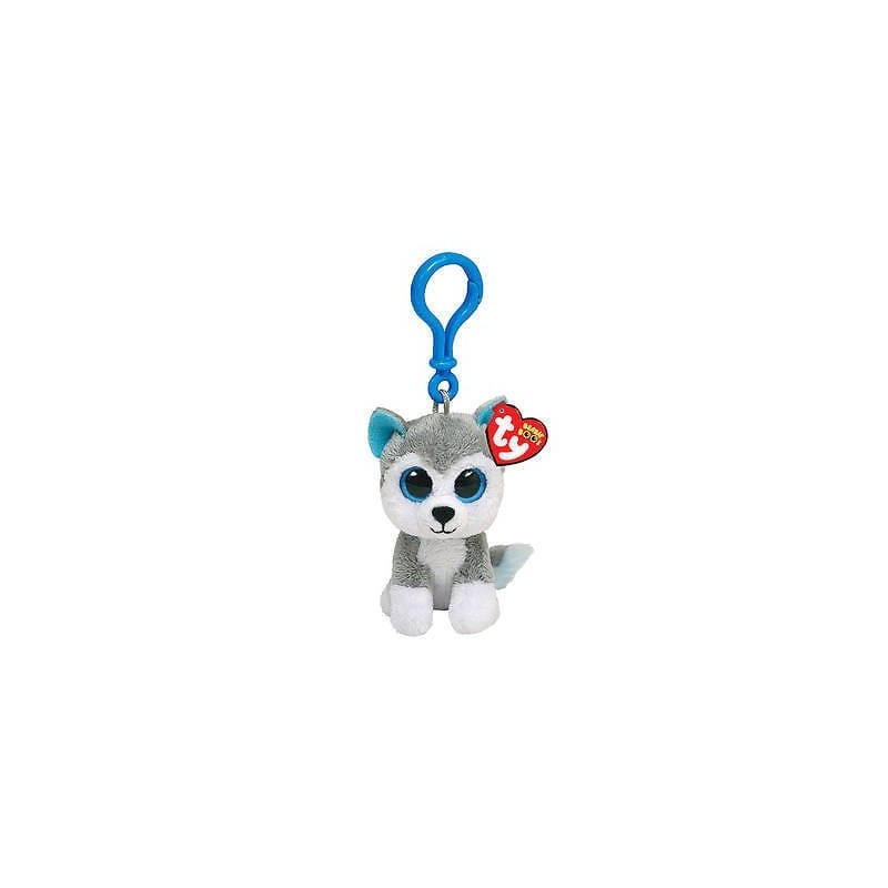 TY Beanie Boos Χνουδωτό Κλιπ Μπρελόκ Σκύλος Husky 8.5 Εκ.