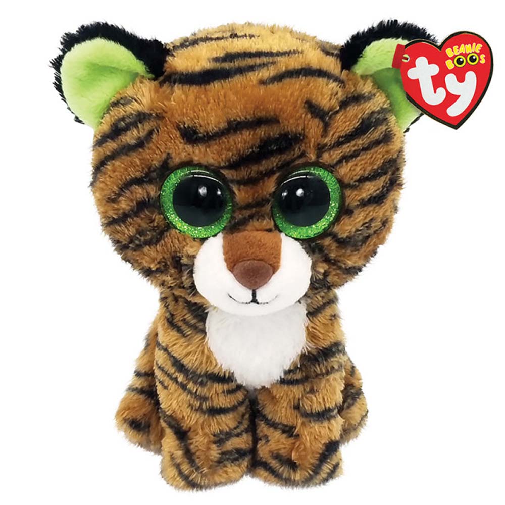 TY Λούτρινο Χνουδωτό Τιγράκι Καφέ 15εκ (1607-36387)