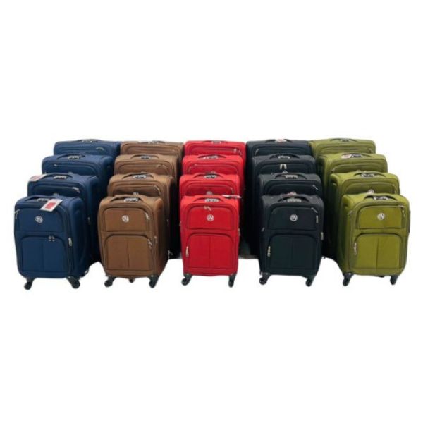 Βαλίτσα-Τρόλεϊ Ταξιδίου Υφασμάτινη 50cm 4 Χρώματα