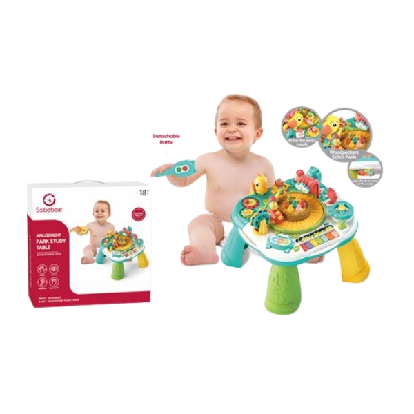 Βρεφικό Τραπεζάκι Δραστηριοτήτων Ζωάκια Με Ήχο & Φως 33x33x14cm