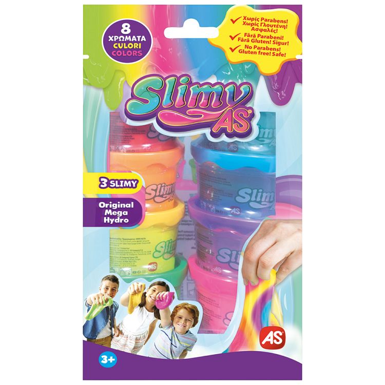 Χλαπάτσα Σετ Slimy 8 Βαζάκια Σε Σακουλάκι (1863-36052)