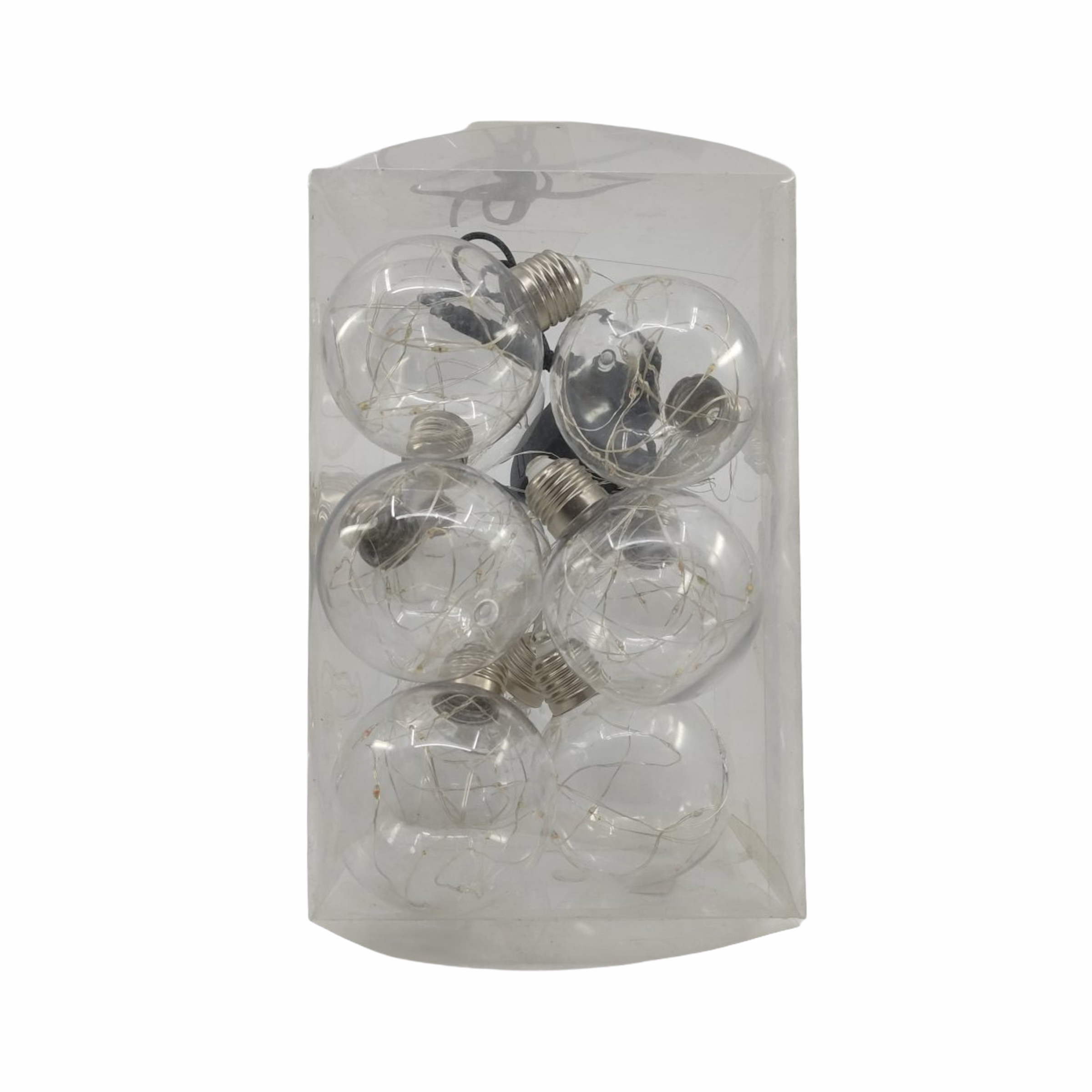 10 Διακοσμητικά Λαμπάκια Led Λαμπτήρες Μπάλα 2m Λευκό Θερμό