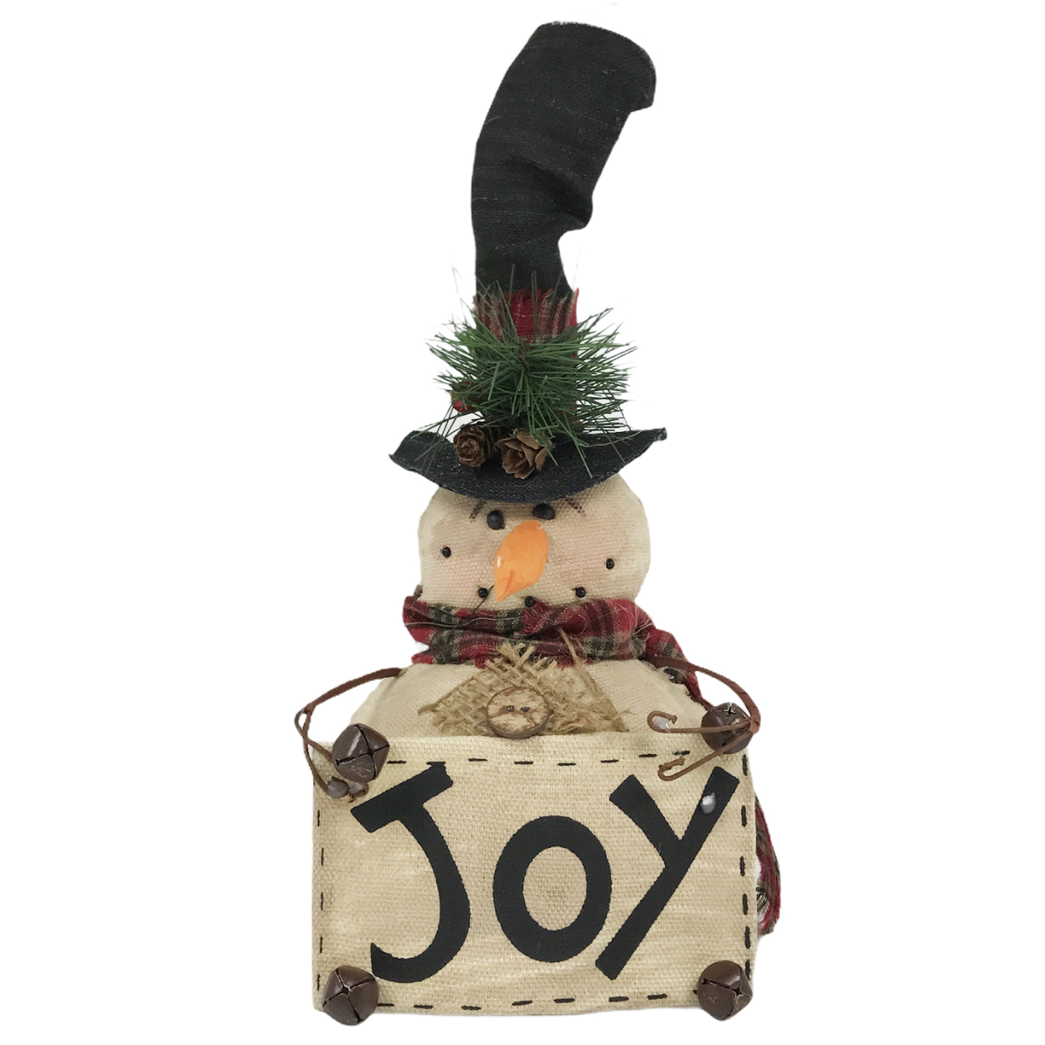 Χριστουγεννιάτικη Διακοσμητική Φιγούρα Χιονάνθρωπος Joy 13x10x29cm