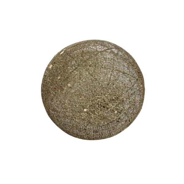 Χριστουγεννιάτικη Διακοσμητική Μπάλα Μεταλλική Χρυσή 20cm