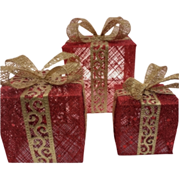 Χριστουγεννιάτικο Διακοσμητικό Δώρο Μεταλλικό 25cm