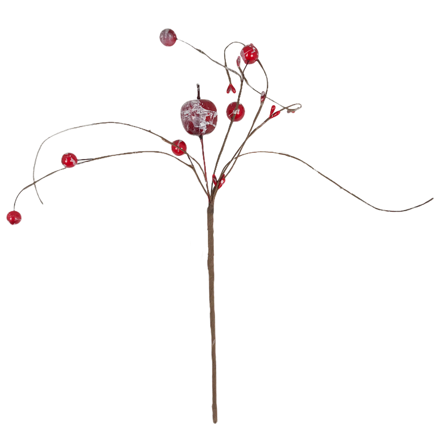 Χριστουγεννιάτικο Διακοσμητικό Κλαδί Berries Χιονισμένο 38cm
